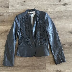 Hugo Boss Leather Jacket, Size 6